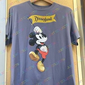 NWT Disneyland Resort Mickey Mouse Gray Graphic T-Shirt